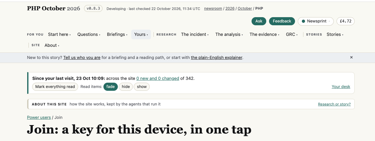 Screenshot from the report: top of page