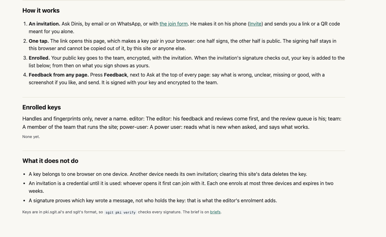 Screenshot from the report: how it works